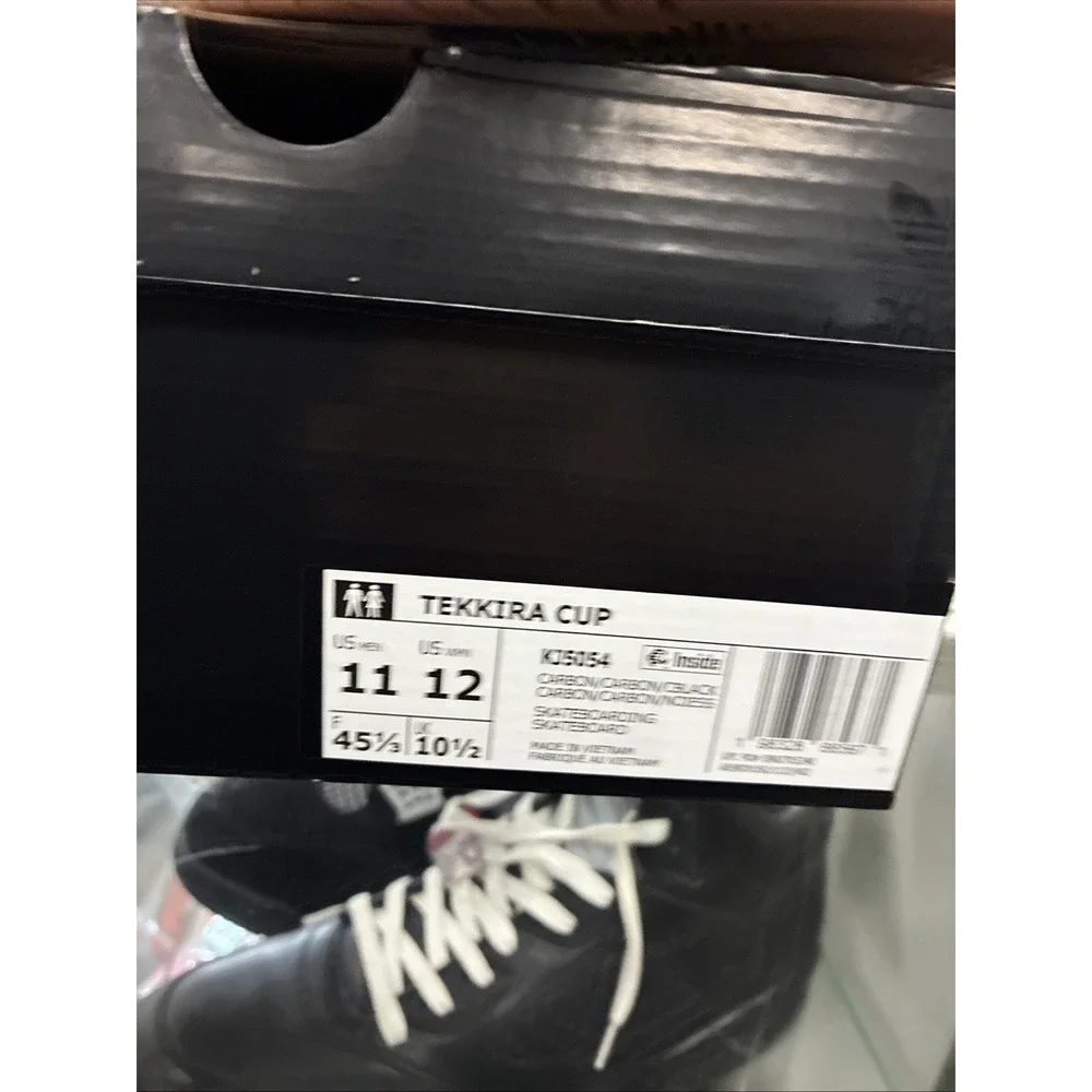 Adidas Tekkira Cup Mens Black Gum Athletic Sneaker KJ5054 New In Box US 11